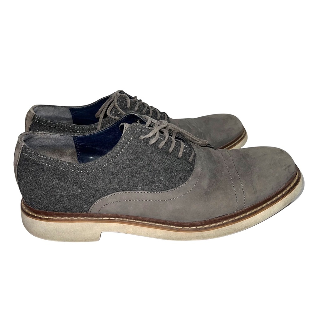 Cole Haan Mens shoes size 8.5 Gray Two Tone Oxford